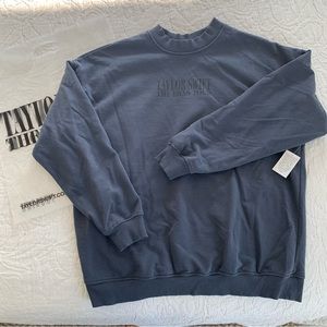 NWT Taylor Swift The Eras Tour Washed Blue Sweatshirt